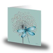 Cards by Jojo Kort Blue Dragonfly