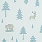 Hibou Home Tapet Into The Wild Grey/Storm Green