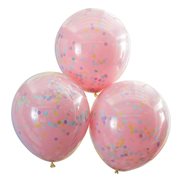 Ginger Ray Ballonger Confetti Pink Pastel