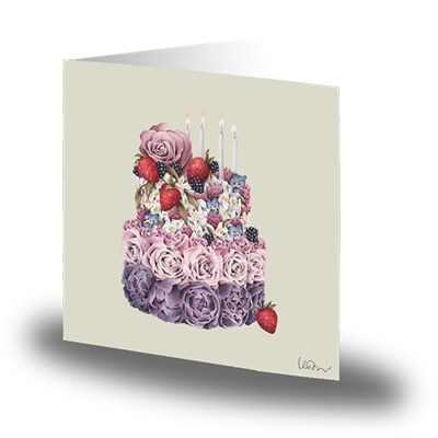 Cards by Jojo Kort Flower Cake