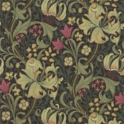 William Morris & Co Tapet Golden Lily Charcoal/Olive