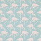 Sanderson Tapet Flamingos Turquoise Pink