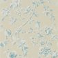 Sanderson Tapet Magnolia & Pomegranate Parchment/Sky Blue