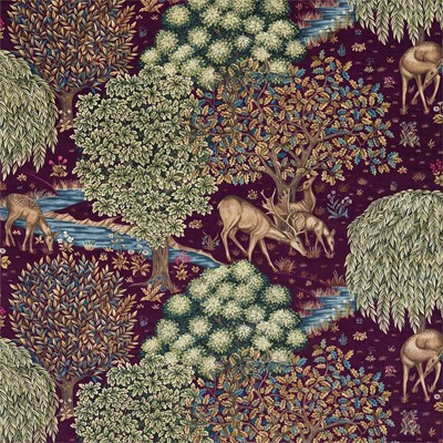 William Morris & Co Tyg The Brook Tapestry Red