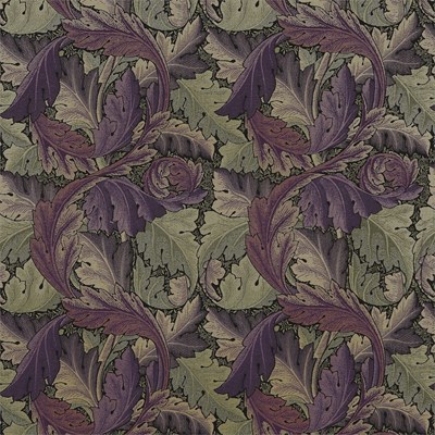 William Morris & Co Tyg Acanthus Tapestry Grape/Heather