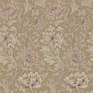 William Morris & Co Tapet Chrysanthemum Toile Grape/Bronze