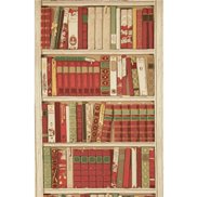 Brunschwig & Fils Tapet Bibliotheque Red/Burgundy